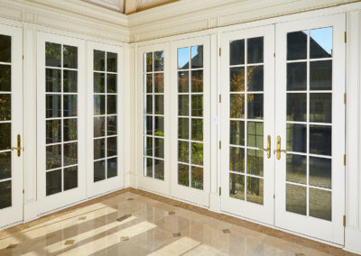 deoor - glass - marble floor - brass - custom - toronto designer - luxury builder
